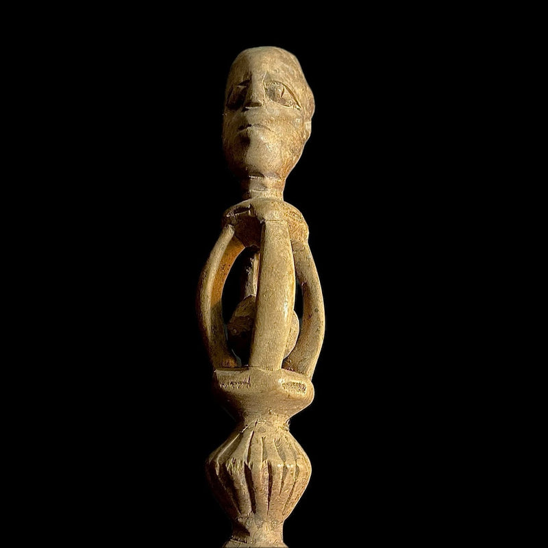 African Makonde Spoon Sculpted Spoon Whose-9355