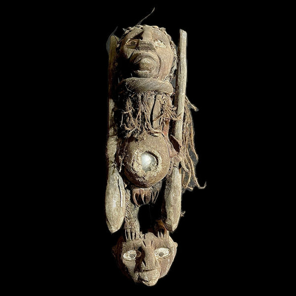 wooden figures primitive decor Nkisi N’Kondi hand carved statue  voodoo-9411