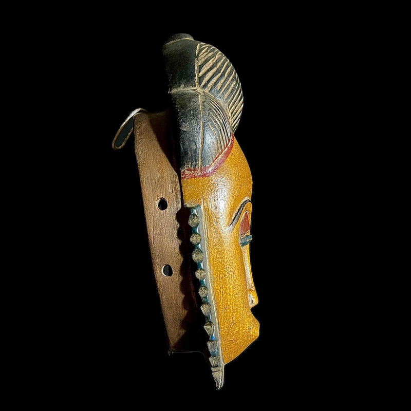 African mask Tribal Mask Guro Mask vintage African Art Baule Antique Wood-9424
