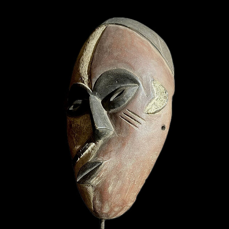African Mask Igbo Ibo Peoples of Nigeria Ceremonial Hand carving wood -9428