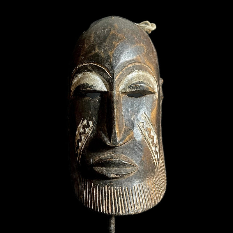 African Mask Faces Lega Mask Congo Bwami lega Mask Society Home Décor-9436