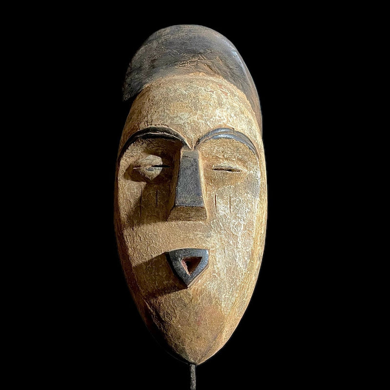 African Mask Collectible Hand Carved wood Wall Hanging Lega Mask-9463