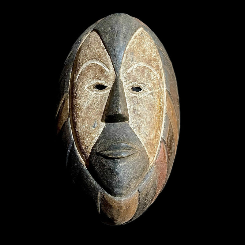 African Mask Tribal Mask For Wood Masks Hanging Art Igbo antique -9458