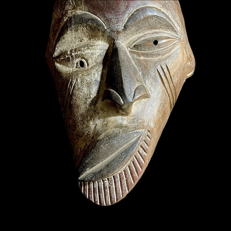 African Mask Tribal Mask For Wood Masks Hanging Art Igbo antique -9453