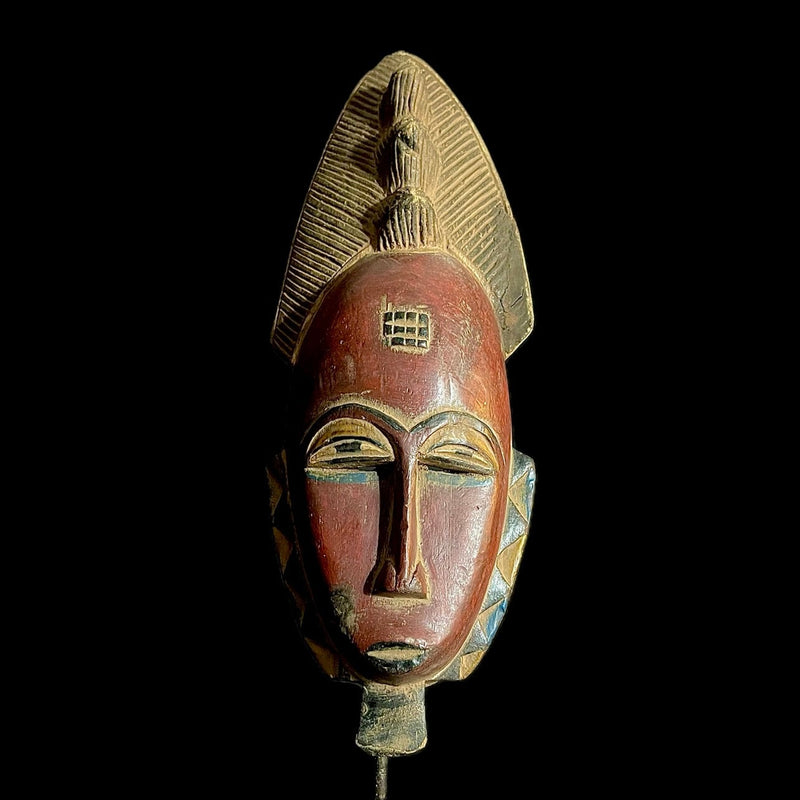 African Tribal Face Mask Wood Hand Carved Wall Hanging tribal Guro mask-9494