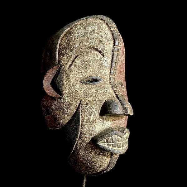 African Mask Tribal Mask For Wood Masks Hanging Art Igbo antique Handmade -9493