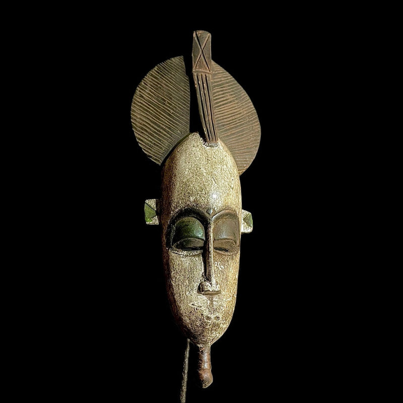 African Tribal Face Mask Wood Hand Carved Wall Hanging tribal Guro mask-9489