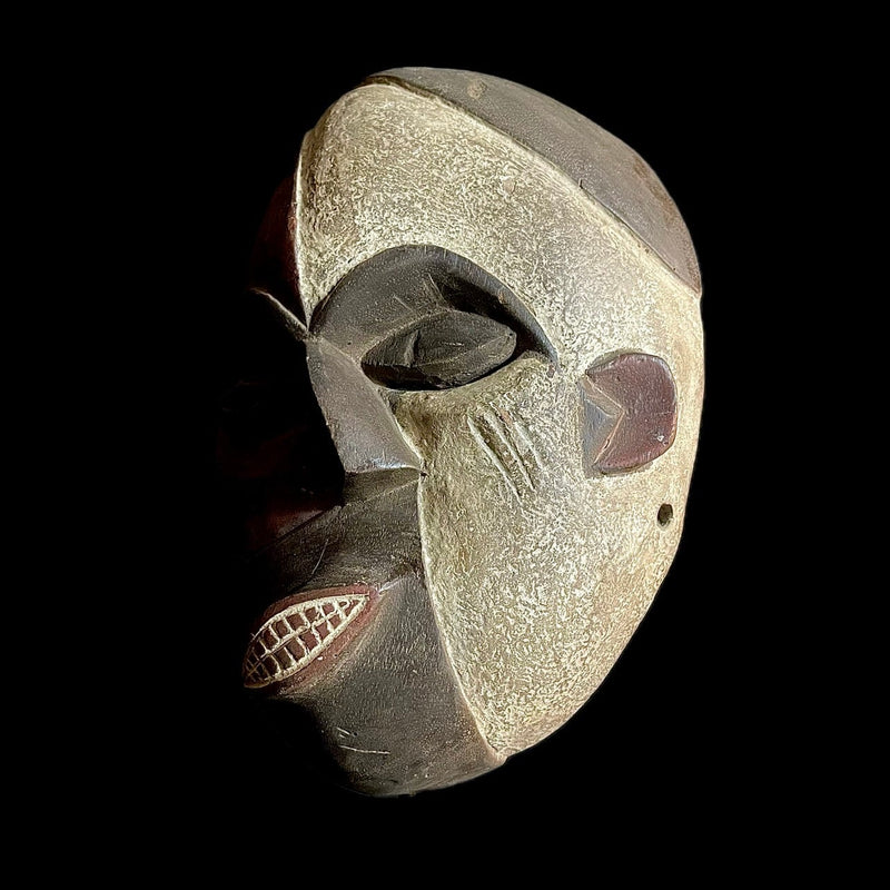 African Mask Tribal Mask For Wood Masks Hanging Art Igbo Handmade -9486