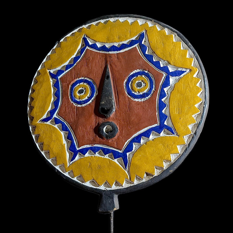African Mask Tribal Face Mask Sun Mask Bwa Mossi Burkina Faso-9500