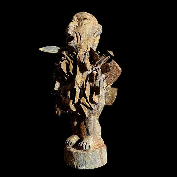 wooden figures African Yoruba African Statue Nigeria-9504