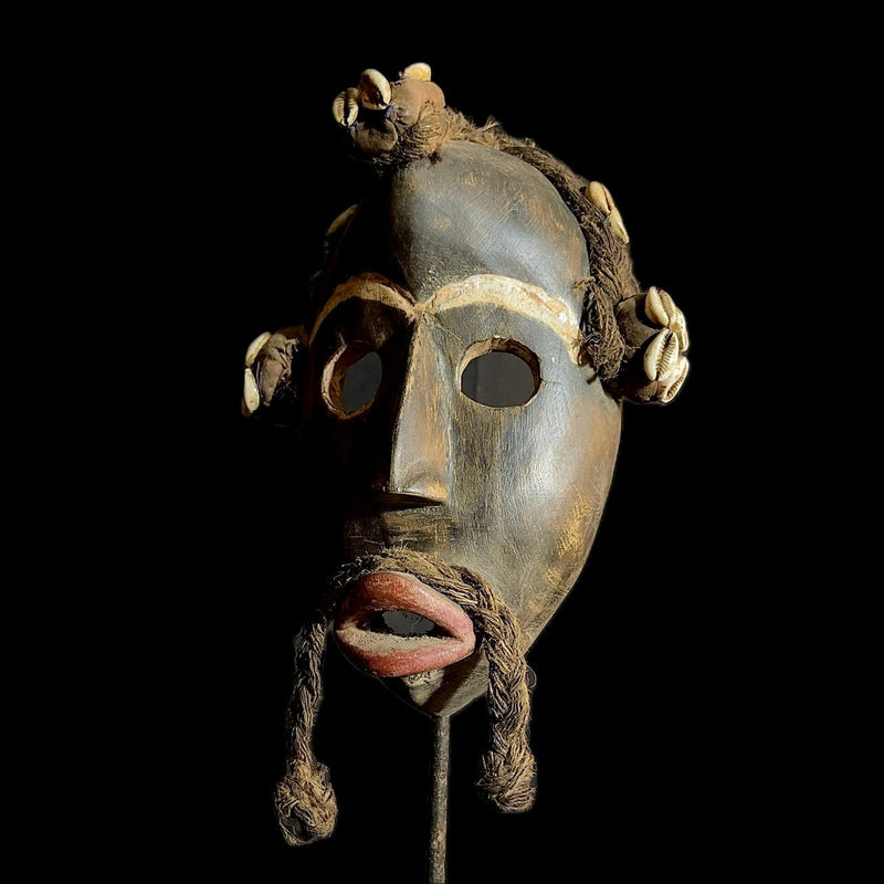 african mask without stand Dan Mask African Tribal Art -9523