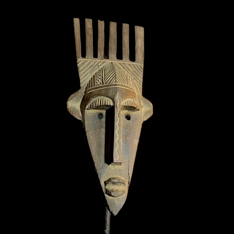 african mask one piece without stand Dan Mask African Tribal Art -9524