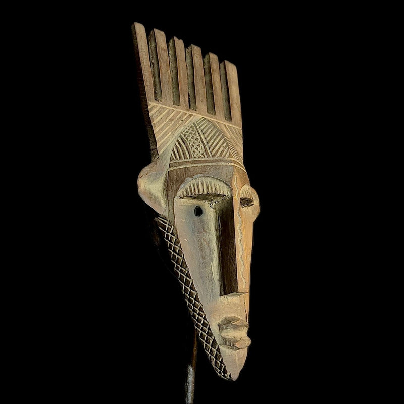 african mask one piece without stand Dan Mask African Tribal Art -9524