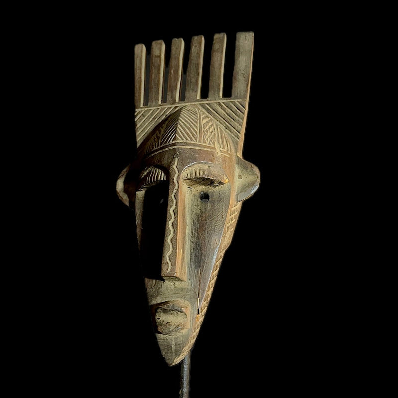 african mask one piece without stand Dan Mask African Tribal Art -9524