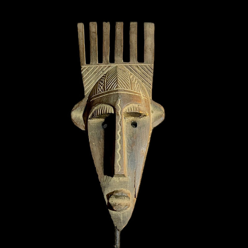 african mask one piece without stand Dan Mask African Tribal Art -9524