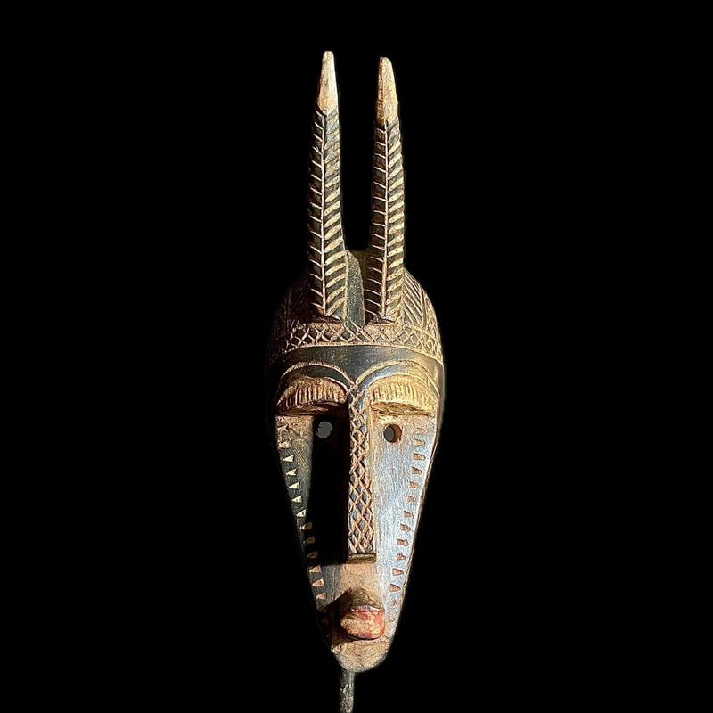 african mask one piece without stand Dan Mask African Tribal Art -9548