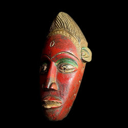 african Mask Hand Carved Wooden Wall Décor Tribe Art Masks Guro-9574