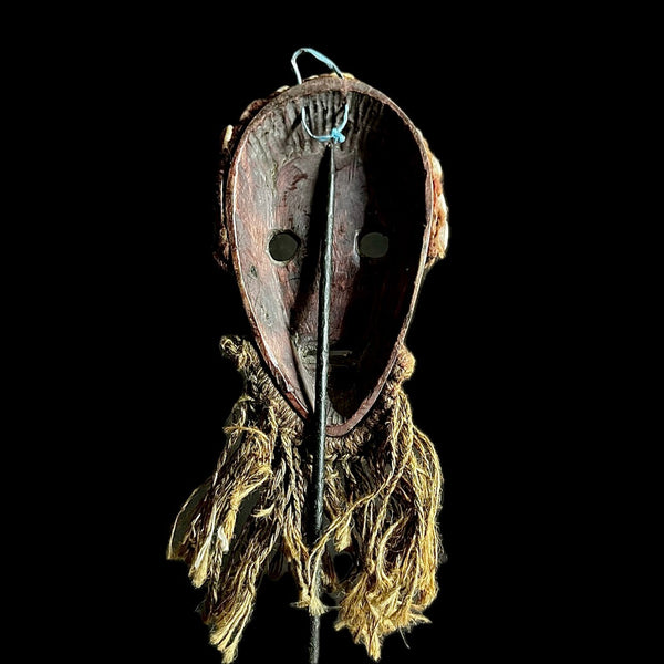 African Mask Wood Carving Tribal Mask Vintage Dan Kran Mask wood-9573
