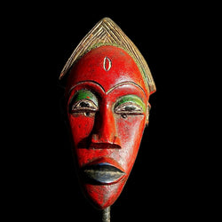 african Mask Tribal Mask African Carved Wooden Art Masks Guro Mask-9589