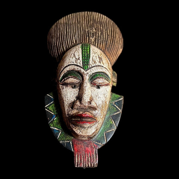 african Mask Hand Carved Wooden Wall Décor Tribe Art Guru People Mask-9598