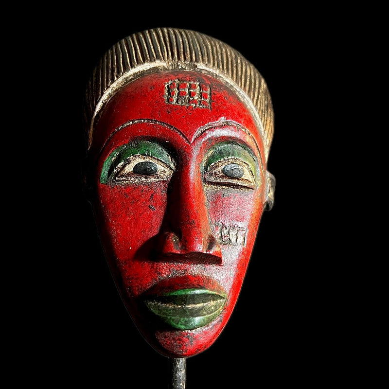 african Mask Hand Carved Wooden Wall Décor Tribe Art Guru People Mask-9606