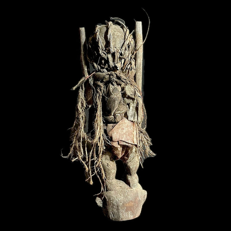 wooden figures primitive decor Nkisi N’Kondi hand carved statue  voodoo-9411