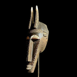 African mask Wall Hanging GURO Tribal Mask Hand Carved Bamana Kore African Mask-9412