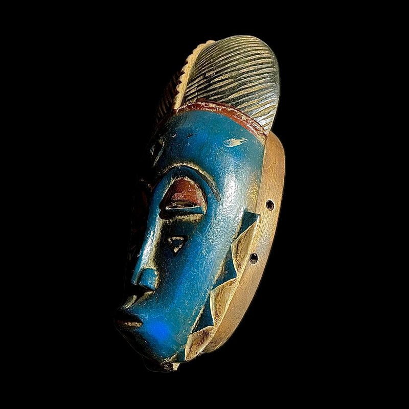 African mask Tribal Mask Guro Mask vintage African Art Baule Antique Wood-9418
