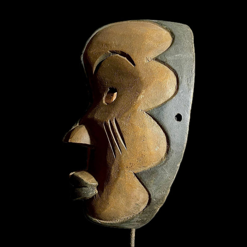 African Mask Igbo Ibo Peoples of Nigeria Ceremonial Hand carving wood Mask -9419