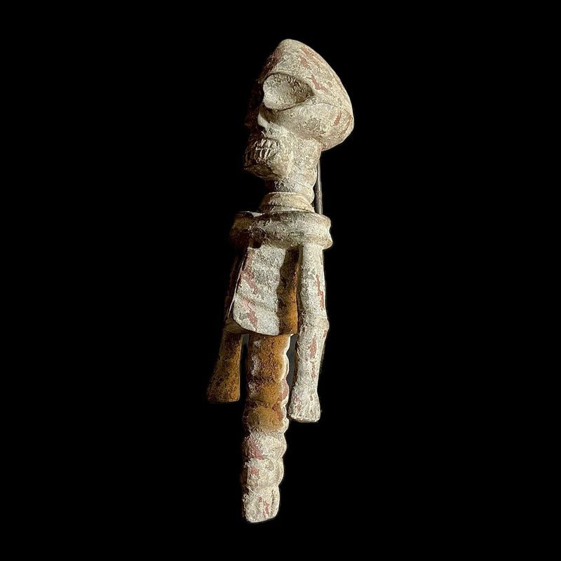 single handcrafted piece of wood Tiv Skeleton Statue Nigeria Africa sculpture-9422