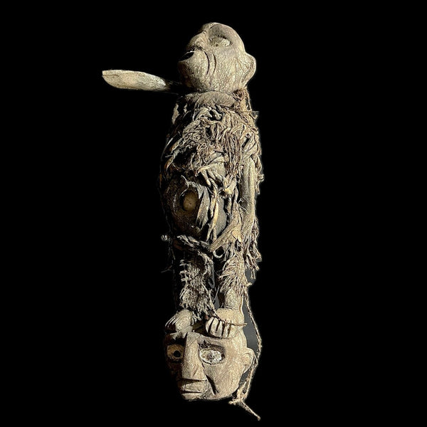 wooden figures primitive decor Nkisi N’Kondi hand carved statue voodoo-9427