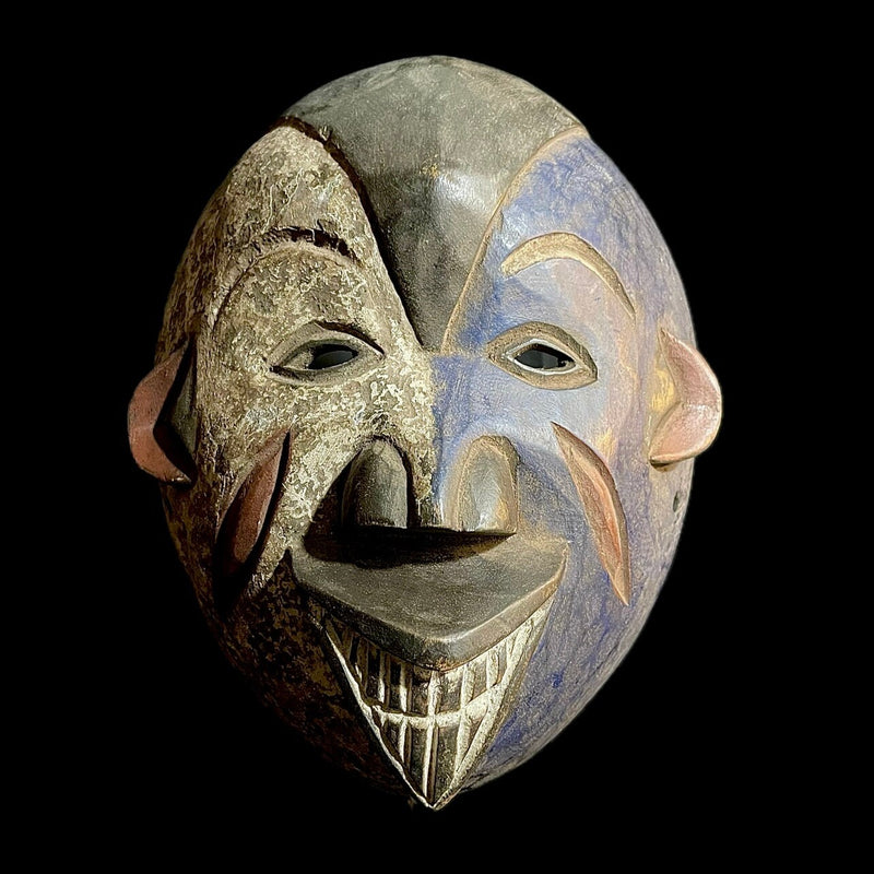African Mask Tribal Mask For Wood Masks Hanging Art Igbo antique  -9446