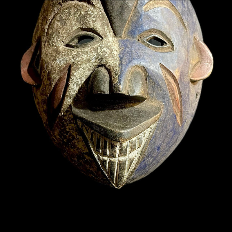 African Mask Tribal Mask For Wood Masks Hanging Art Igbo antique  -9446