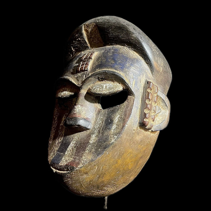 African Mask Faces Lega Mask Congo Bwami Mask Society Home Décor-9435