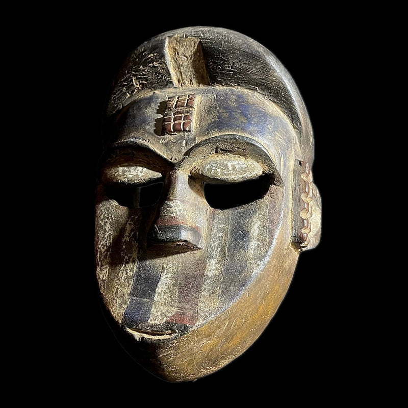 African Mask Faces Lega Mask Congo Bwami Mask Society Home Décor-9435