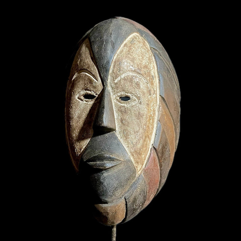 African Mask Tribal Mask For Wood Masks Hanging Art Igbo antique -9458