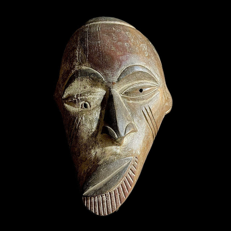 African Mask Tribal Mask For Wood Masks Hanging Art Igbo antique -9453