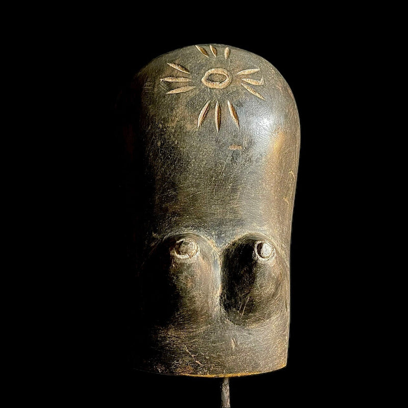 African Mask Hand Carved Wood Face Tribal Mask Wall Decor Makonde Guro-9451