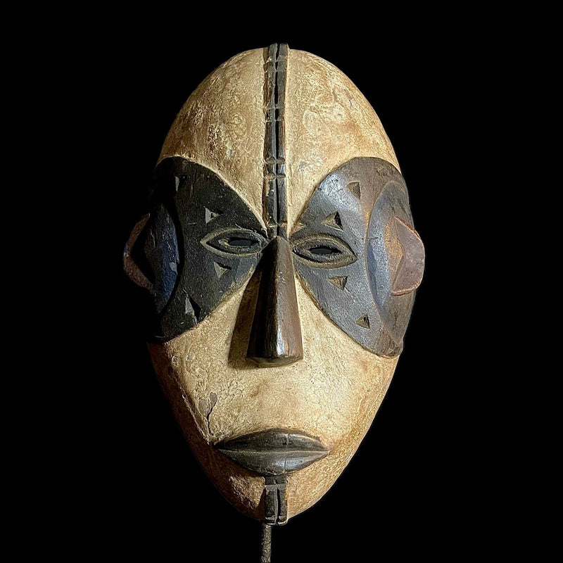 African Mask Tribal Mask For Wood Masks Hanging Art Igbo antique -9474