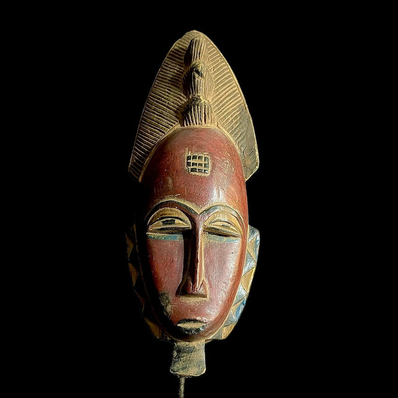 African Tribal Face Mask Wood Hand Carved Wall Hanging tribal Guro mask-9494