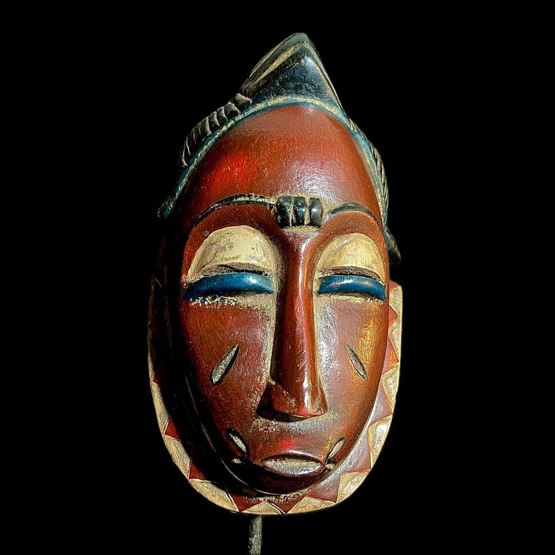 African Tribal Face Mask Wood Hand Carved Wall Hanging tribal Guro mask-9492