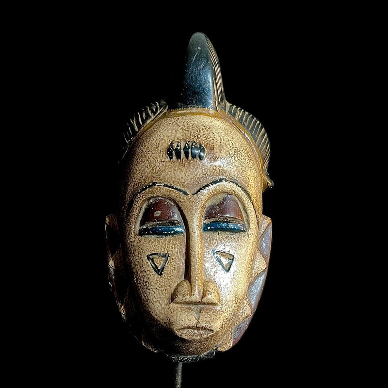 African Tribal Face Mask Wood Hand Carved Wall Hanging tribal Guro mask-9491