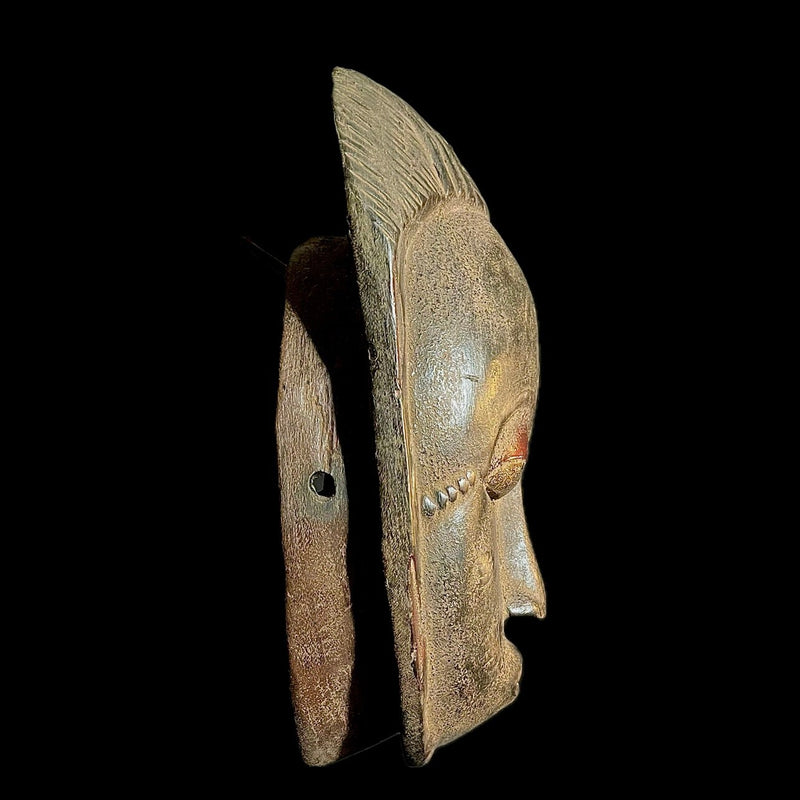 African Tribal Face Mask Wood Hand Carved Wall Hanging tribal Guro mask-9490