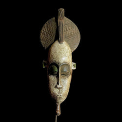 African Tribal Face Mask Wood Hand Carved Wall Hanging tribal Guro mask-9489