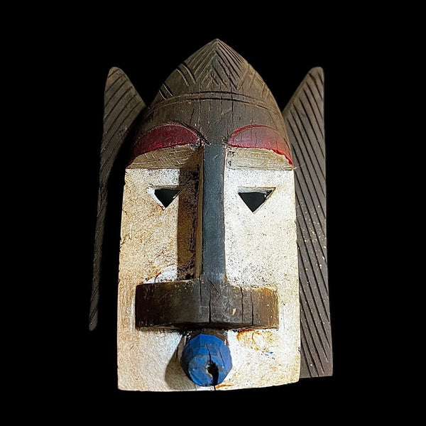 Dan Kran African mask hand carved wooden wall decor tribe Vintage mask-9659