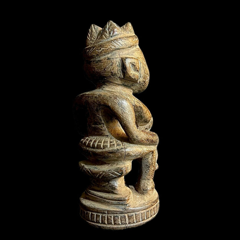 wooden figures primitive decor Nkisi N’Kondi hand carved statue vintage statue voodoo-9663