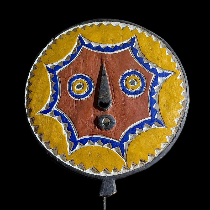 African Mask Tribal Face Mask Sun Mask Bwa Mossi Burkina Faso-9500