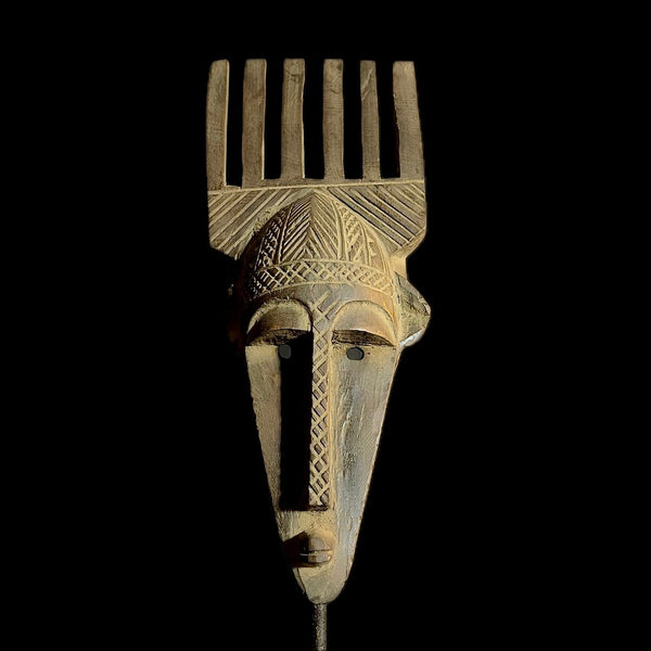 African masks LEGA Handmade Mask Hand Carved Large Bambara mask of Mali African-9516