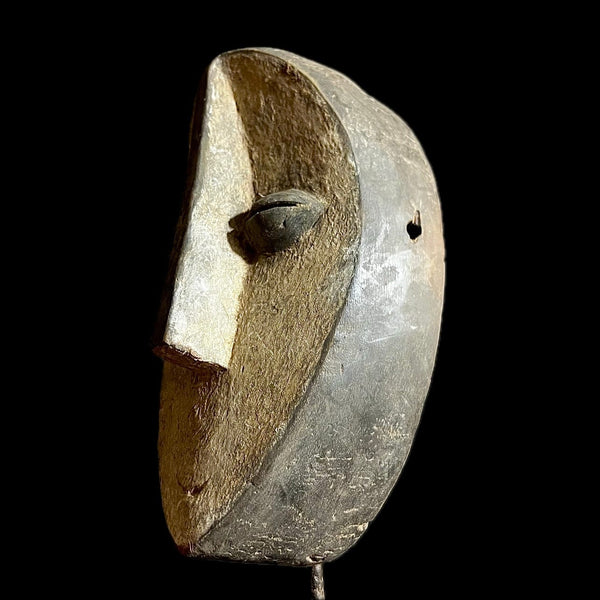 African Mask Tribal Wood Hand Carved Vintage Wall Hanging Lega Mask African Mask Tribal Face Mask Wood Hand Carved Wall Hanging -9705