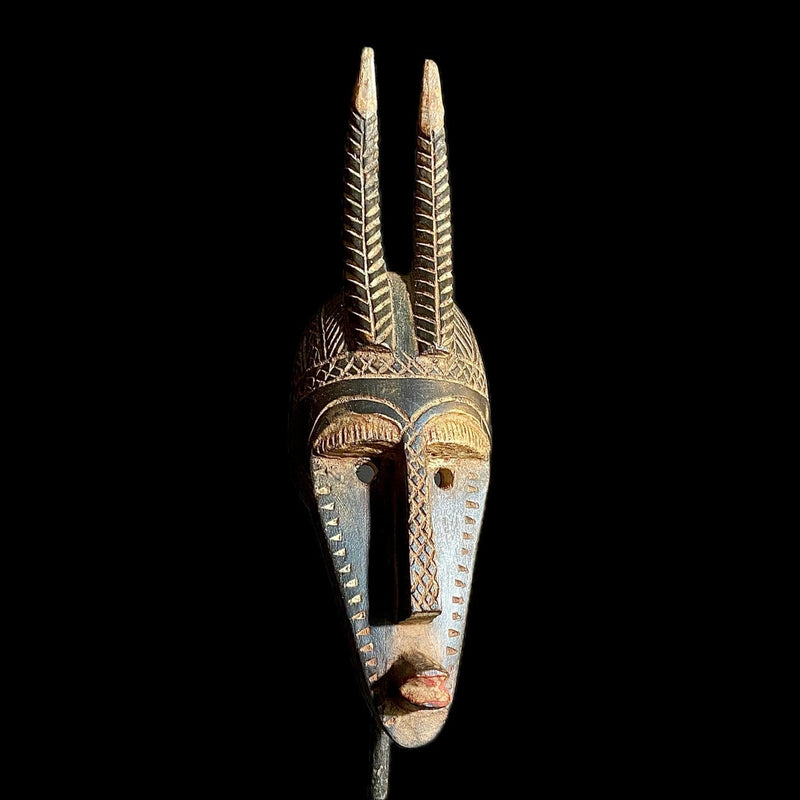 african mask one piece without stand Dan Mask African Tribal Art -9548